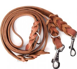 Поводок кожаный для животных Hobbydog, светло-коричневый цвет, разные размеры цена и информация | Поводки для собак | hansapost.ee