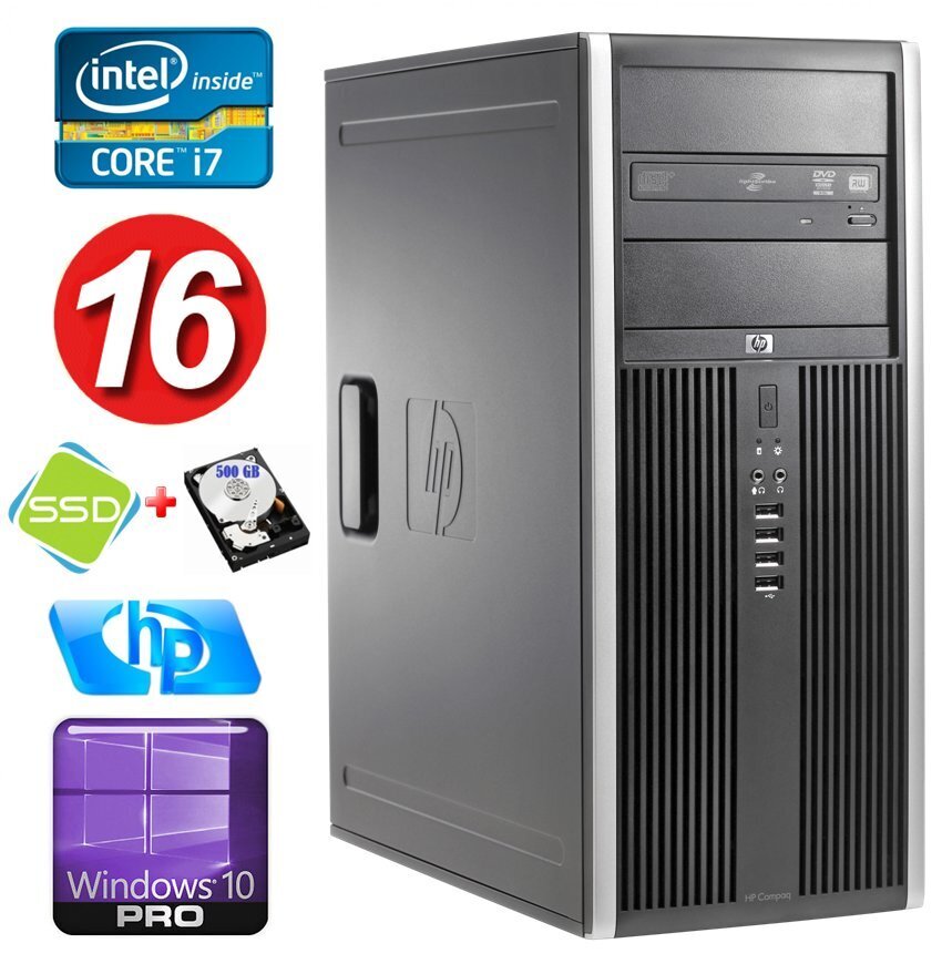 Defektiga toode. HP 8100 Elite MT i7-860 16GB 120SSD+500GB NVS450 DVD WIN10Pro hind ja info | Defektiga tooted | hansapost.ee