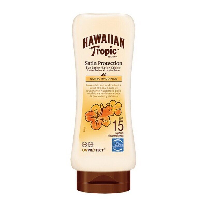 Päikesekreem Satin Protection Ultra Radiance Hawaiian Tropic, 180 ml цена и информация | Päikesekaitse ja päevitusjärgsed kreemid | hansapost.ee