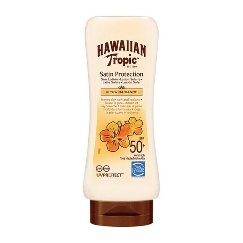 Päikesekreem Satin Protection Ultra Radiance Hawaiian Tropic, 180 ml цена и информация | Päikesekaitse ja päevitusjärgsed kreemid | hansapost.ee