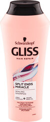 Šampoon kahjustatud juustele Schwarzkopf Gliss Kur Split Ends Miracle Shampoo, 250 ml hind ja info | Šampoonid | hansapost.ee