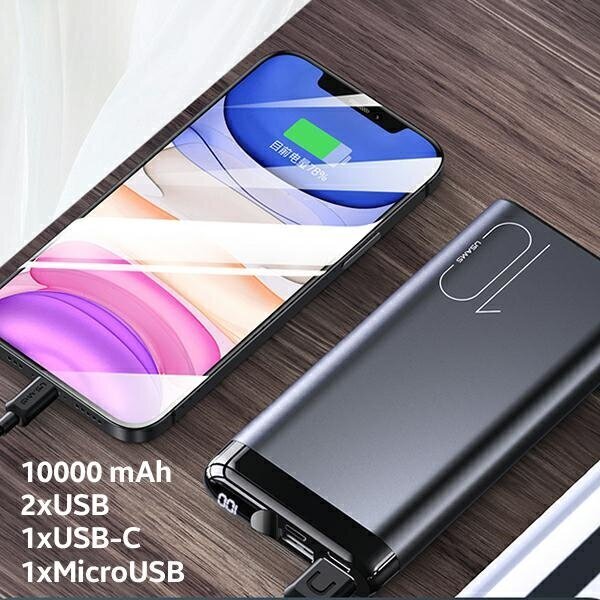 Usams 10KCD14801 10000mAh цена и информация | Akupangad | hansapost.ee