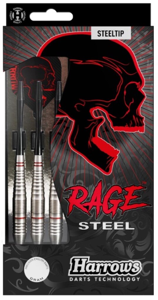 Noolemängu komplekt Harrows Darts Steeltip Rage, 3x23g hind ja info | Noolemängud | hansapost.ee