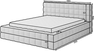 Voodi Dizzle, 140x200 cm, valge price and information | Beds | hansapost.ee