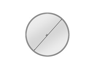 Зеркало Elistul, белое цена и информация | Подвесные зеркала | hansapost.ee
