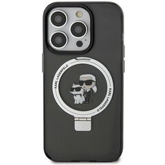 Karl Lagerfeld KLHMN61HMRSKCK iPhone 11 | Xr 6.1" czarny|black hardcase Ring Stand Karl&Choupettte MagSafe цена и информация | Чехлы для телефонов | hansapost.ee