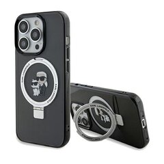 Karl Lagerfeld KLHMP13XHMRSKCK iPhone 13 Pro Max 6.7" czarny|black hardcase Ring Stand Karl&Choupettte MagSafe цена и информация | Чехлы для телефонов | hansapost.ee