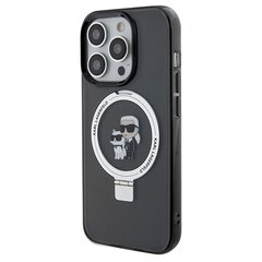 Karl Lagerfeld KLHMP13XHMRSKCK iPhone 13 Pro Max 6.7" czarny|black hardcase Ring Stand Karl&Choupettte MagSafe цена и информация | Чехлы для телефонов | hansapost.ee