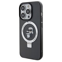 Karl Lagerfeld KLHMP14LHMRSKCK iPhone 14 Pro 6.1" czarny|black hardcase Ring Stand Karl&Choupettte MagSafe цена и информация | Чехлы для телефонов | hansapost.ee