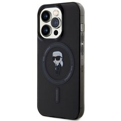 Karl Lagerfeld KLHMP14LHFCKNOK iPhone 14 Pro 6.1" czarny|black hardcase IML Ikonik MagSafe цена и информация | Чехлы для телефонов | hansapost.ee