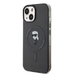 Karl Lagerfeld KLHMP14SHFCKNOK iPhone 14 | 15 | 13 6.1" czarny|black hardcase IML Ikonik MagSafe цена и информация | Чехлы для телефонов | hansapost.ee