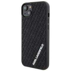 Karl Lagerfeld KLHCP15M3DMKRLK iPhone 15 Plus 6.7" czarny|black hardcase 3D Rubber Multi Logo цена и информация | Чехлы для телефонов | hansapost.ee