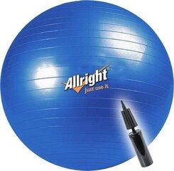 Võimlemispall Ball Allright, 65 cm, sinine hind ja info | Võimlemispallid | hansapost.ee