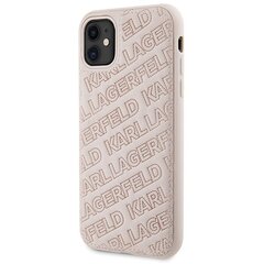 Karl Lagerfeld KLHCN61GSAKCPK iPhone 11 | Xr 6.1" czarny|black hardcase Gripstand Saffiano Karl&Choupette Pins цена и информация | Чехлы для телефонов | hansapost.ee