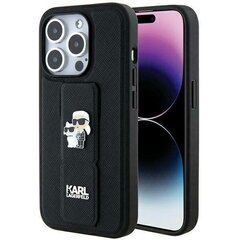 Чехол Karl Lagerfeld для iPhone 13 Pro 6,1 KLHCP13LGSAKCPK HC GRIPSTAND SAFFIANO KC PINS BLACK цена и информация | Чехлы для телефонов | hansapost.ee