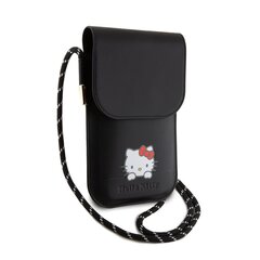 Hello Kitty PU Daydreaming Logo Leather Wallet Phone Bag Black цена и информация | Hello Kitty Мобильные телефоны, Фото и Видео | hansapost.ee