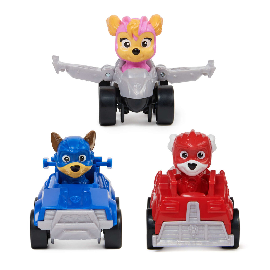 Komplekt 3 minisõidukit Paw Patrol The Movie 2 цена и информация | Mänguasjad poistele | hansapost.ee