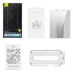 Privacy tempered Glass Baseus Iphone 14 Pro Max (2pcs) with 2 cleaning kits and dust-proof installation tool цена и информация | Защитные пленки для телефонов | hansapost.ee