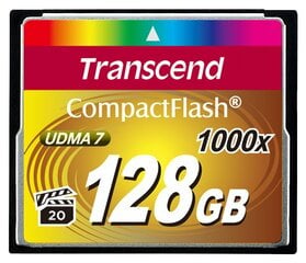 Transcend Compact Flash 128GB 1000x цена и информация | Карты памяти для телефонов | hansapost.ee