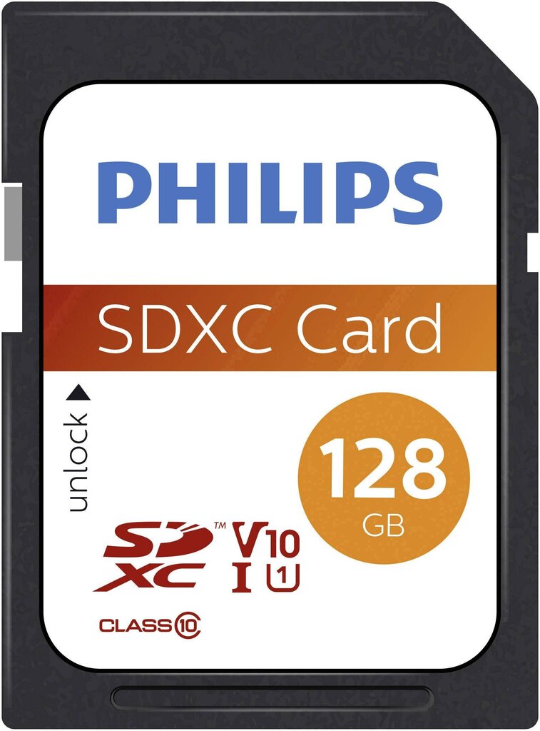 Philips SDXC Card 128GB Class 10 UHS-I U1 цена и информация | Mälukaardid mobiiltelefonidele | hansapost.ee