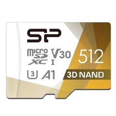 Silicon Power microSDXC Superior Pro 512GB (+ SD adapter) цена и информация | Карты памяти | hansapost.ee