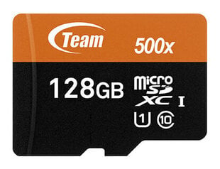 Team Group TUSDX128GUHS03 128 GB MicroSDXC UHS-I Class 10 цена и информация | Карты памяти | hansapost.ee