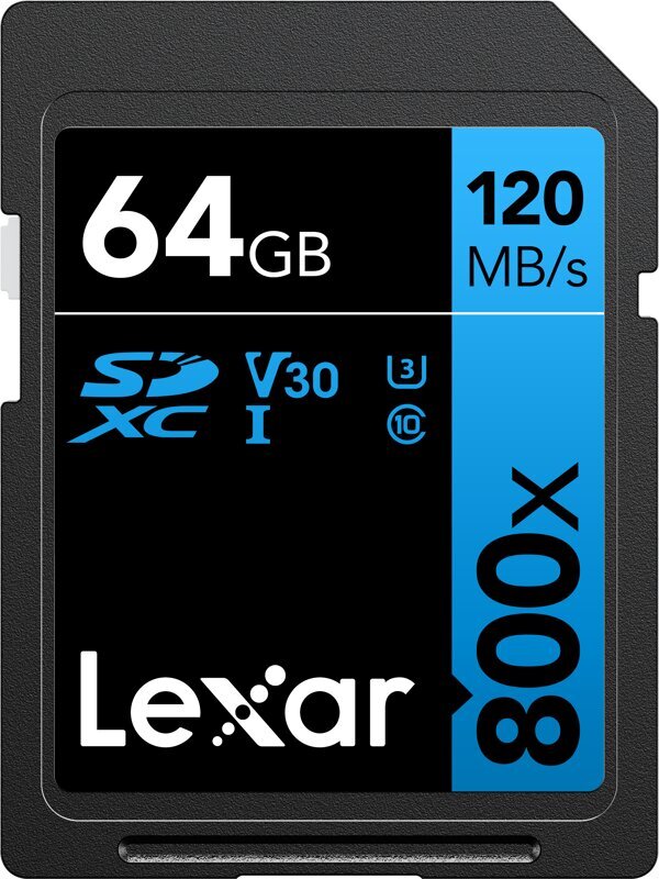 Lexar Professional 800X SDXC UHS-I цена и информация | Mälukaardid mobiiltelefonidele | hansapost.ee