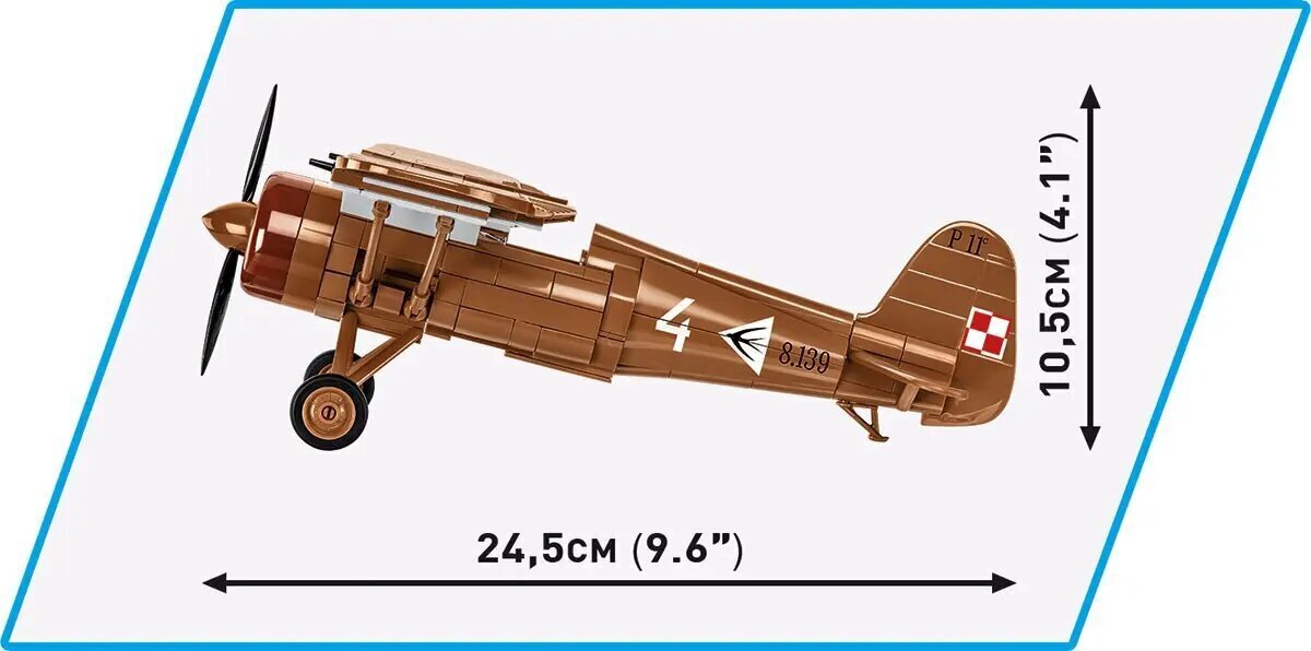 Konstruktor hävitaja PZL P.11c Cobi hind ja info | Klotsid ja konstruktorid | hansapost.ee