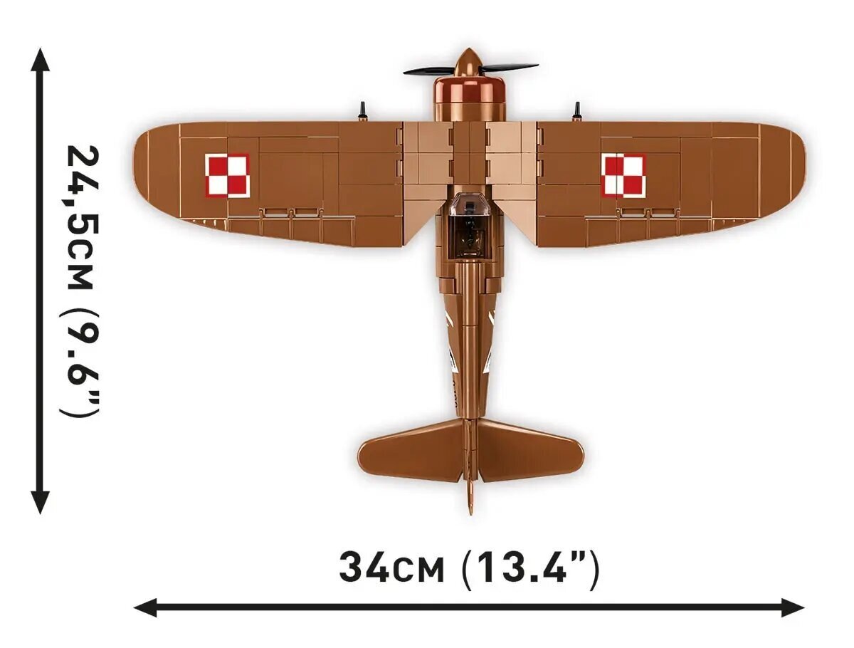 Konstruktor hävitaja PZL P.11c Cobi hind ja info | Klotsid ja konstruktorid | hansapost.ee