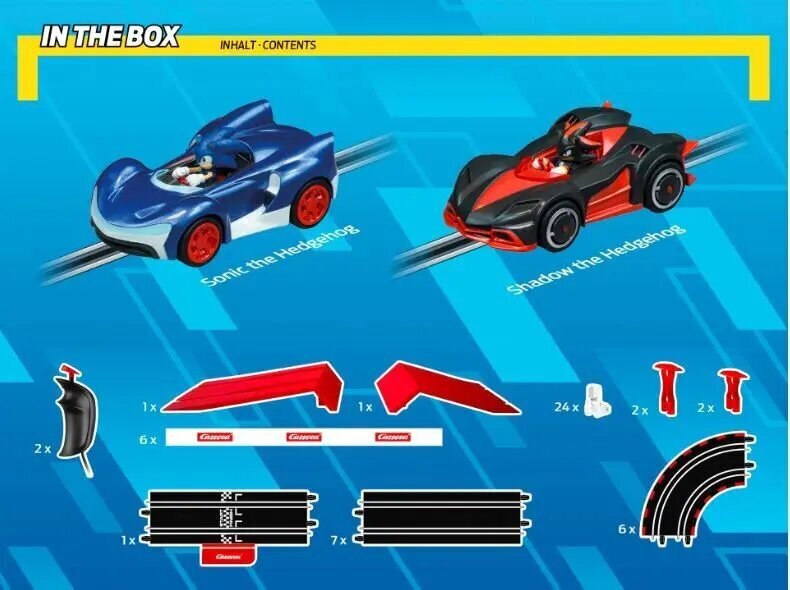 Võidusõidurada Sonic, 4.3m hind ja info | Mänguasjad poistele | hansapost.ee