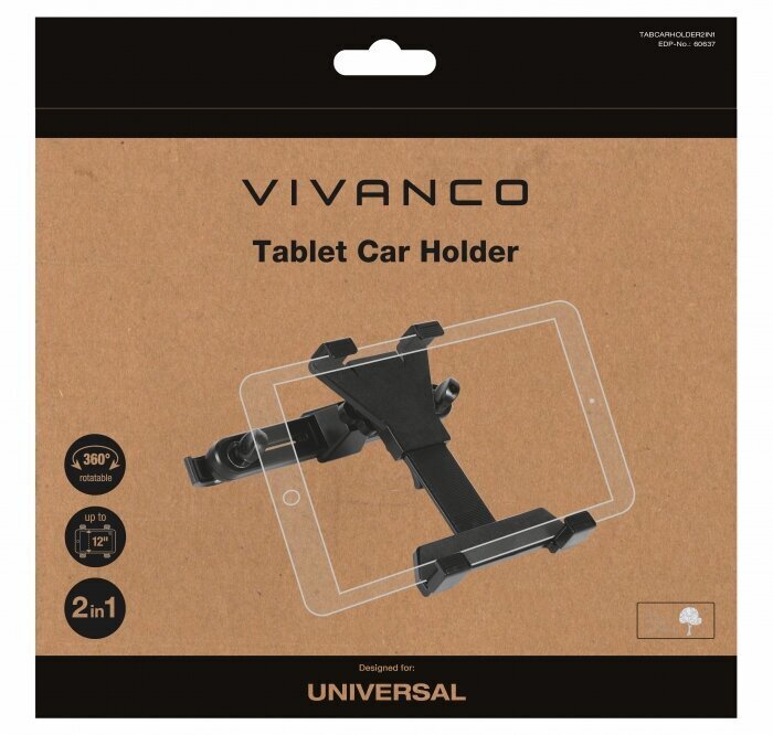 Autohoidik tahvelarvutitele Vivanco Car holder 2in1 for tablets up to 12'' цена и информация | Telefonihoidjad | hansapost.ee