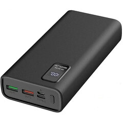 Platinet power bank 20000mAh PD QC LED, black цена и информация | Зарядные устройства Power bank  | hansapost.ee