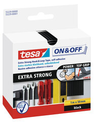 Kleeplint Tesa On&Off Extra Strong 1 m x 50 mm, must цена и информация | Механические инструменты | hansapost.ee