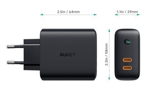 Aukey PA-D2 цена и информация | Laadijad mobiiltelefonidele | hansapost.ee