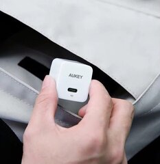 AUKEY PA-Y20S Minima Настенное зарядное устройство 1x USB-C Power Delivery 3.0 20 Вт цена и информация | Зарядные устройства для телефонов | hansapost.ee