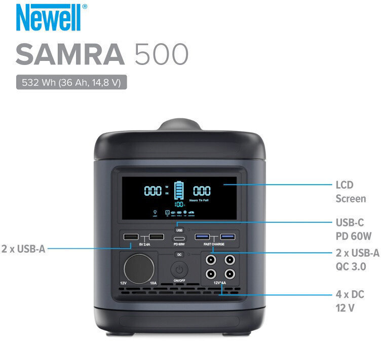 Newell Samra 500 hind ja info | Akupangad | hansapost.ee