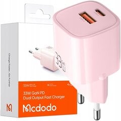 MCDODO NANO GaN USB/USB-C FAST CHARGER PD 33W цена и информация | Mcdodo Мобильные телефоны, Фото и Видео | hansapost.ee