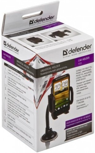 Defender Autohoidik 111 Passiivne hoidik Mobiiltelefon/nutitelefon Must цена и информация | Telefonihoidjad | hansapost.ee