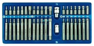 Otsikute komplekt HEX, TORX, SPLINE, CrV Vorel, 40 tk hind ja info | Käsitööriistad | hansapost.ee