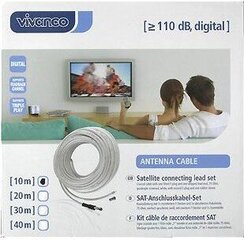 Vivanco antennikaabel SAT 10m (44060) hind ja info | Vivanco Televiisorid ja tarvikud | hansapost.ee