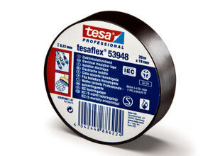 Электроизоляционная лента Тesa 20 м x 19 мм, черная цена и информация | Механические инструменты | hansapost.ee