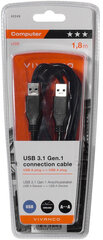 Vivanco kaabel USB 3.1 USB-A - USB-A 1,8m (45249) hind ja info | Juhtmed ja kaablid | hansapost.ee