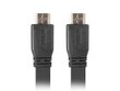 Lanberg CA-HDMI-21CU-0005-BK HDMI-kaabel 0,5 m HDMI Type A (Standard) Must цена и информация | Juhtmed ja kaablid | hansapost.ee