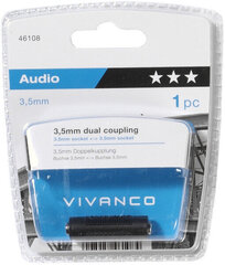Vivanco аудио адаптер 3,5 мм - 3.5 мм (46108) цена и информация | Адаптеры и USB-hub | hansapost.ee