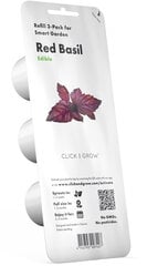 Click & Grow Smart Garden refill Punane basiilik 3tk hind ja info | Ürtide ja maitsetaimede seemned | hansapost.ee