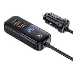 Toocki Car Charger 2A+2C, 120W (Black) цена и информация | Toocki Мобильные телефоны, Фото и Видео | hansapost.ee