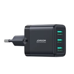 Joyroom JR-TCN02 3xUSB-A 12W 3.4A mains charger - black цена и информация | Зарядные устройства для телефонов | hansapost.ee