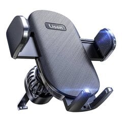 Car holder Lisen, air vent (black) цена и информация | Держатели для телефонов | hansapost.ee