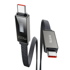 Cable Mcdodo CA-4470 USB-C to USB-C with display 100W 1.2m (black) цена и информация | Кабели для телефонов | hansapost.ee