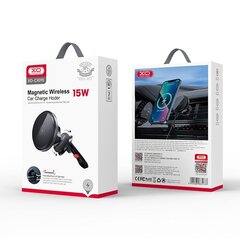 XO car holder CX015 with inductive charging black 15W цена и информация | Держатели для телефонов | hansapost.ee
